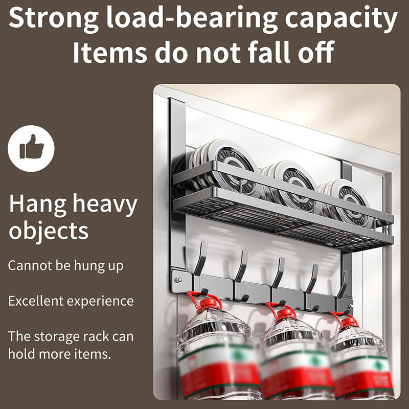 🔥While Supplies Last 50% OFF!🎉 Over The Door Hooks with Storage Basket