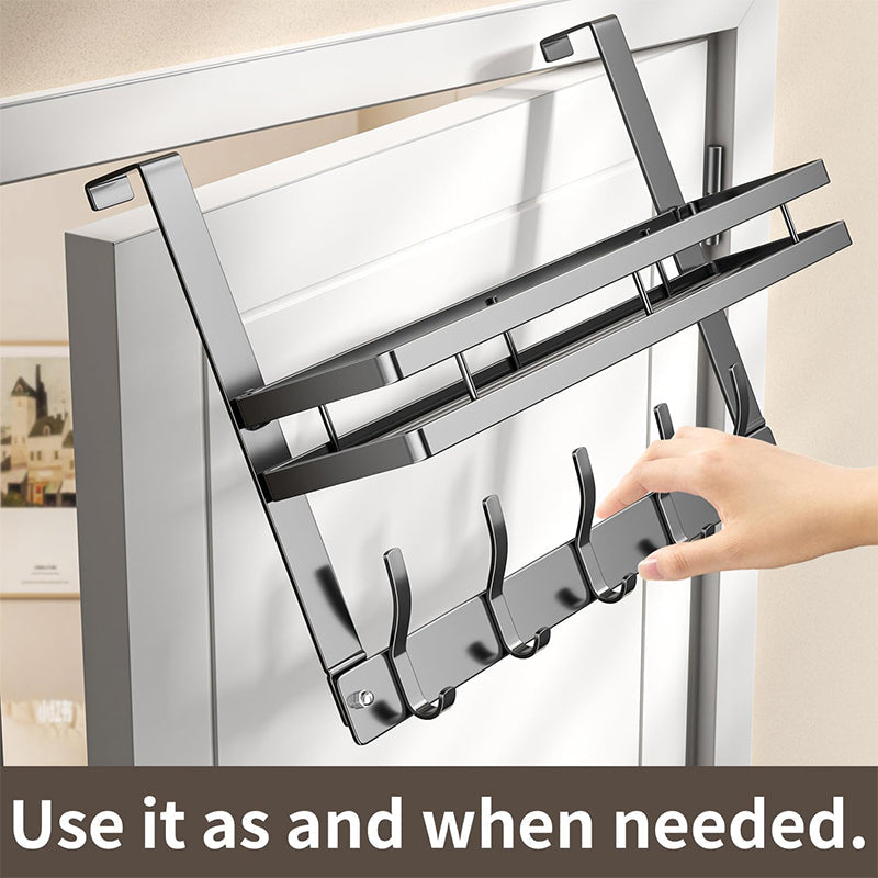 🔥While Supplies Last 50% OFF!🎉 Over The Door Hooks with Storage Basket