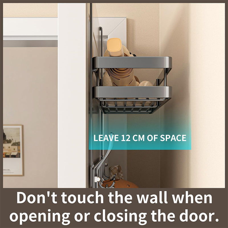 🔥While Supplies Last 50% OFF!🎉 Over The Door Hooks with Storage Basket