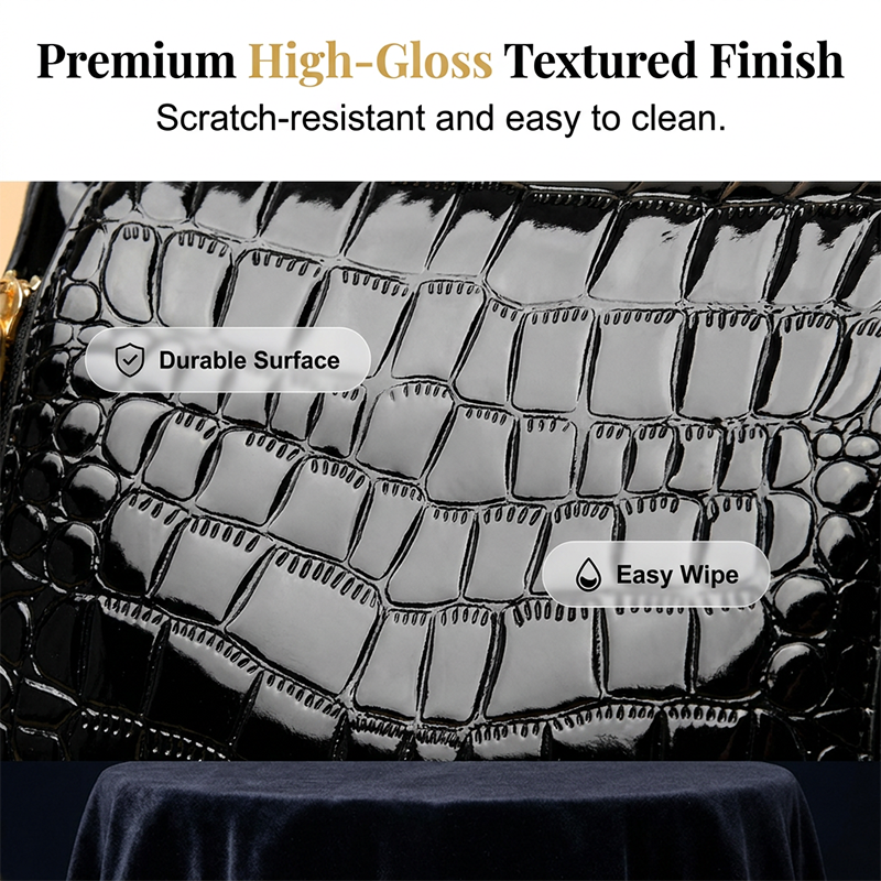 🏆LAST DAY SALE 50% OFF🔥Glossy Crocodile Pattern Women's Handbag