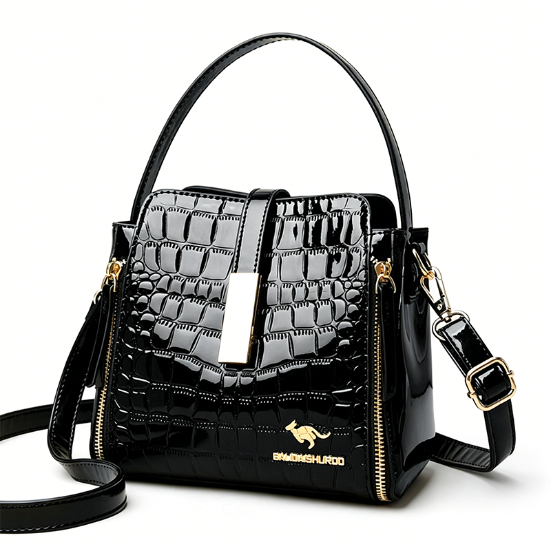 🏆LAST DAY SALE 50% OFF🔥Glossy Crocodile Pattern Women's Handbag