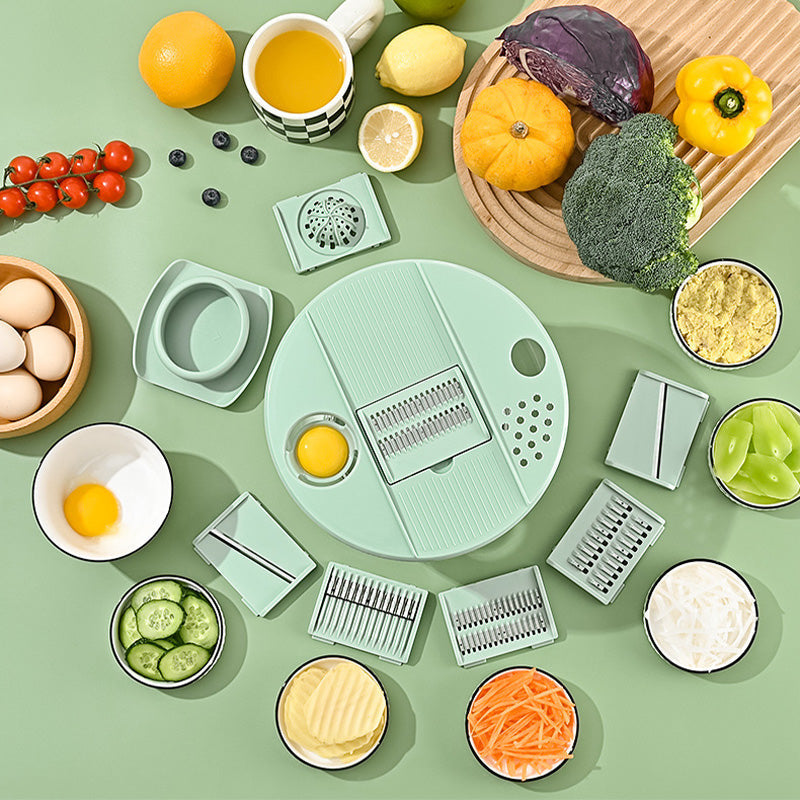 📢📢40% OFF !! ⏰9-in-1 Multifunctional Large Capacity Salad Spinner & Slicer