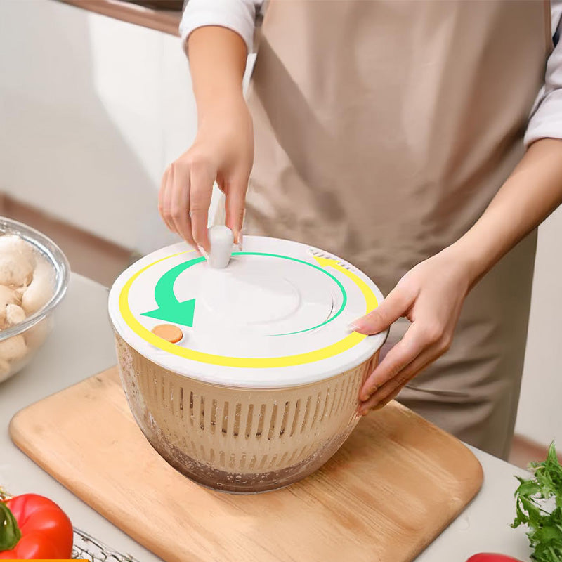 📢📢40% OFF !! ⏰9-in-1 Multifunctional Large Capacity Salad Spinner & Slicer
