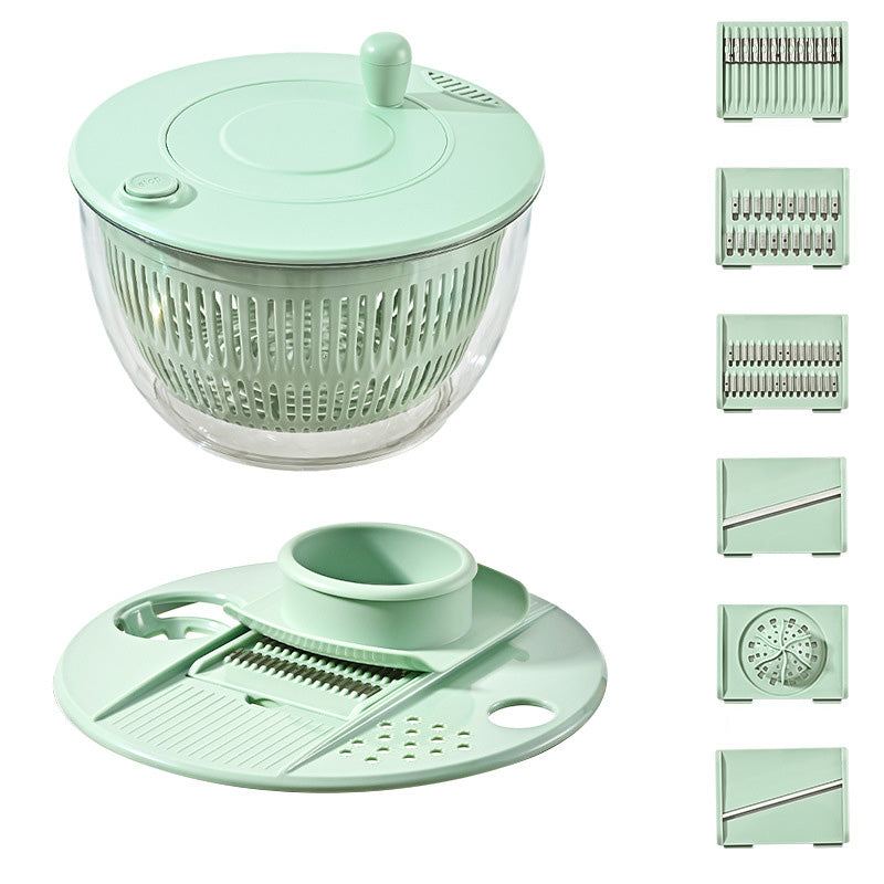 📢📢40% OFF !! ⏰9-in-1 Multifunctional Large Capacity Salad Spinner & Slicer