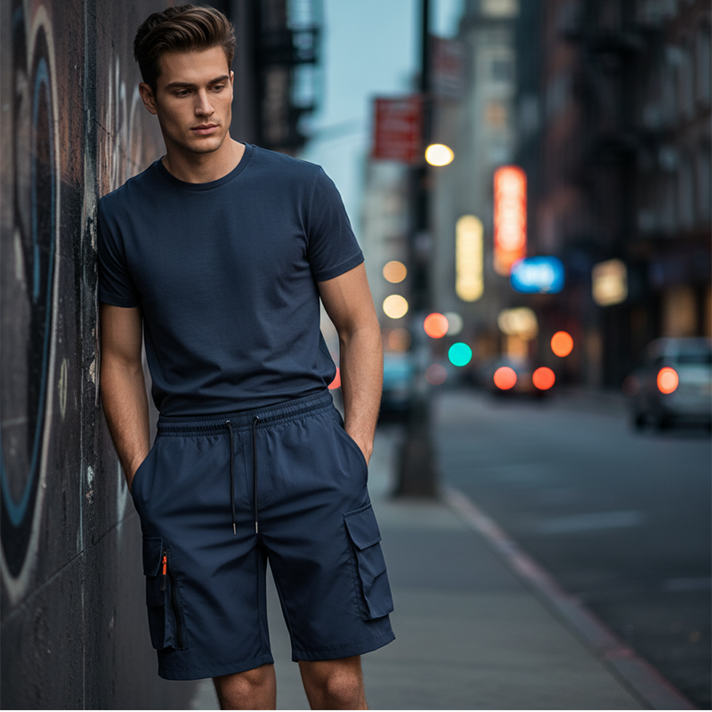 Men's Quick-Dry Cargo Shorts with Pockets