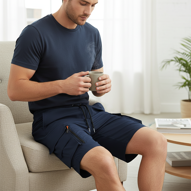 Men's Quick-Dry Cargo Shorts with Pockets