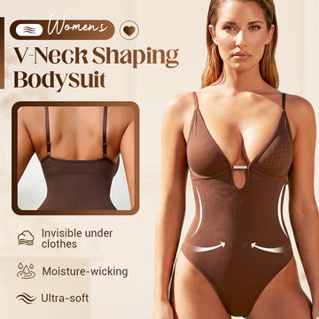 📢📢40% OFF !! ⏰Women's Deep V-Neck Waist Shaping Bodysuit