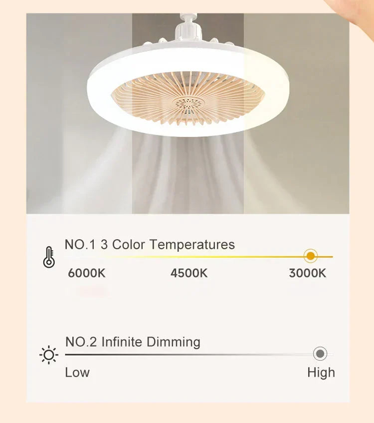 💡 LIMITED-TIME 40% OFF! ✨ LED Ceiling Fan with Remote – Quiet, 3 Lights, Energy Saving 🌀