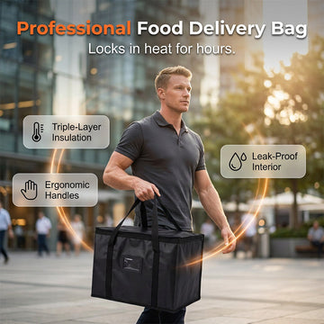 📢📢50% OFF !!⏰Large Capacity Handheld Zipper Aluminum Foil Insulated Bag