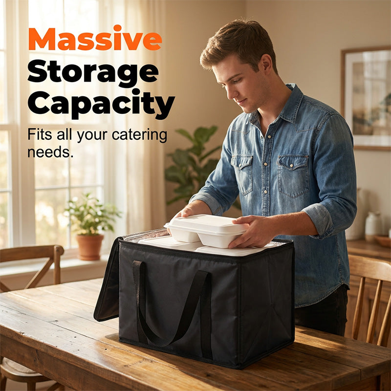 📢📢50% OFF !!⏰Large Capacity Handheld Zipper Aluminum Foil Insulated Bag