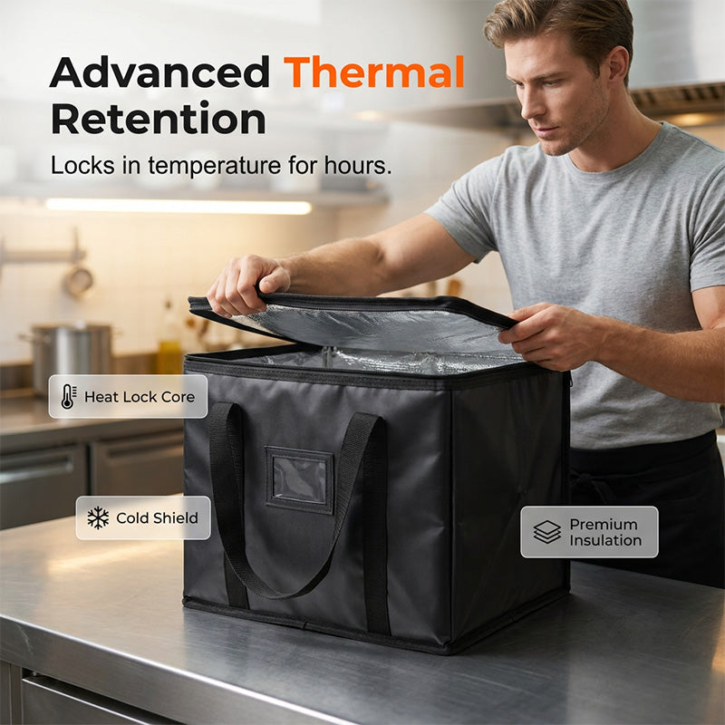 📢📢50% OFF !!⏰Large Capacity Handheld Zipper Aluminum Foil Insulated Bag
