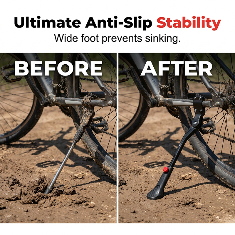 📢📢50% OFF !! ⏰Universal Adjustable Aluminum Alloy Bicycle Side Kickstand
