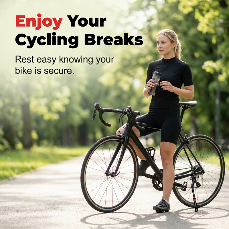 📢📢50% OFF !! ⏰Universal Adjustable Aluminum Alloy Bicycle Side Kickstand