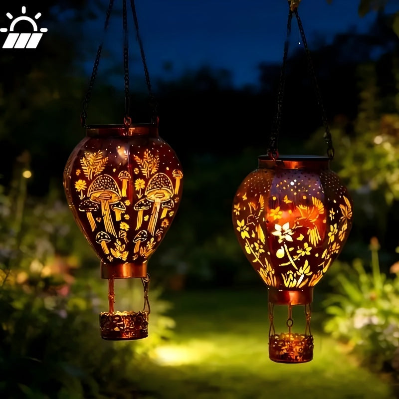 📢📢49% OFF !! ⏰Solar-Powered Hot Air Balloon Lantern