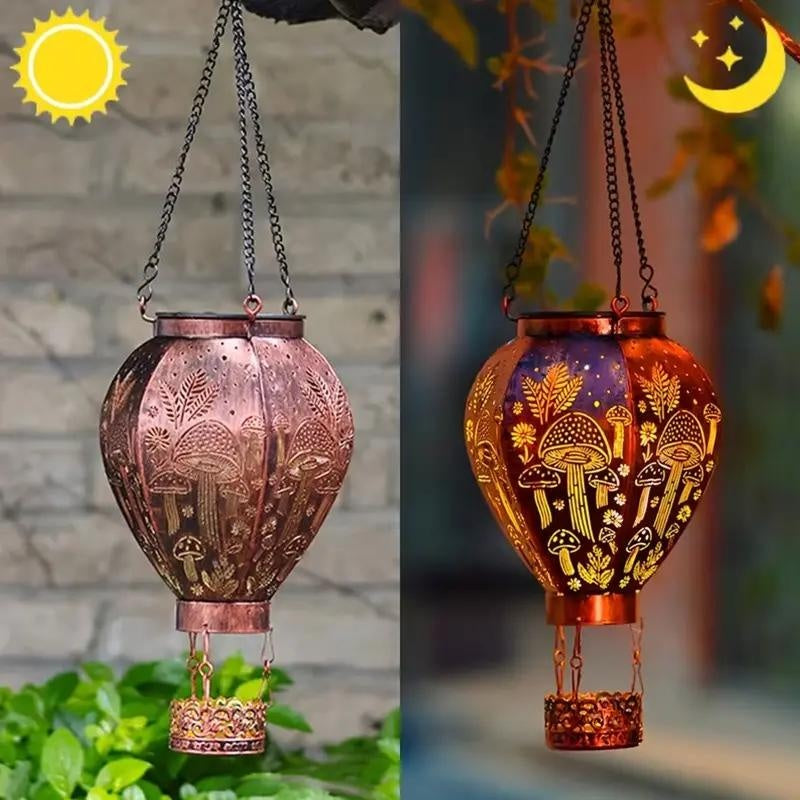 📢📢49% OFF !! ⏰Solar-Powered Hot Air Balloon Lantern
