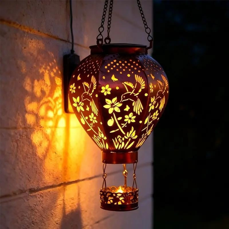 📢📢49% OFF !! ⏰Solar-Powered Hot Air Balloon Lantern