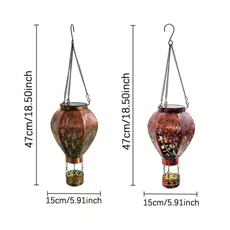 📢📢49% OFF !! ⏰Solar-Powered Hot Air Balloon Lantern