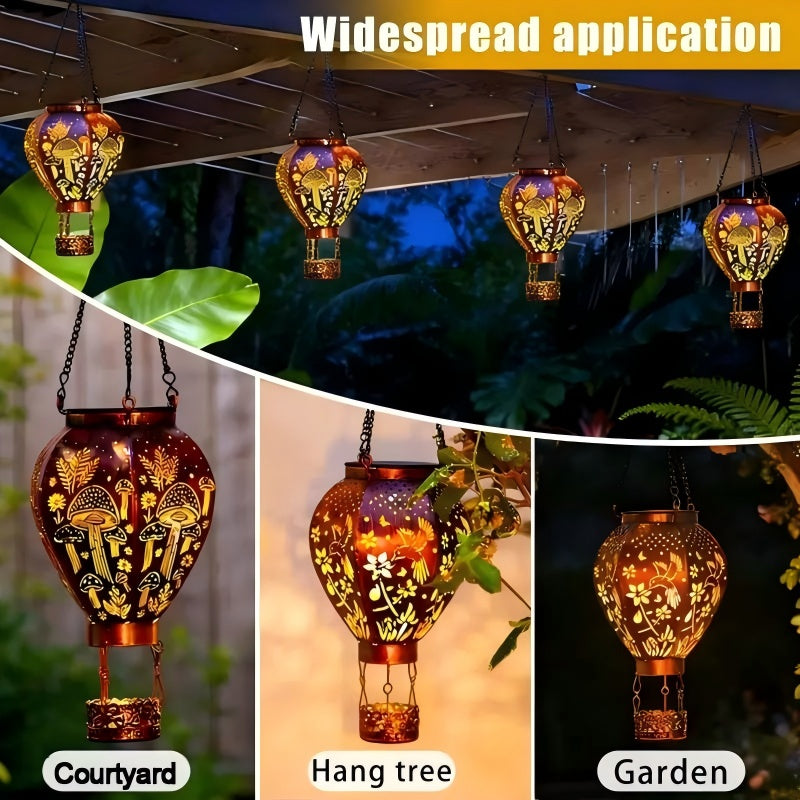 📢📢49% OFF !! ⏰Solar-Powered Hot Air Balloon Lantern