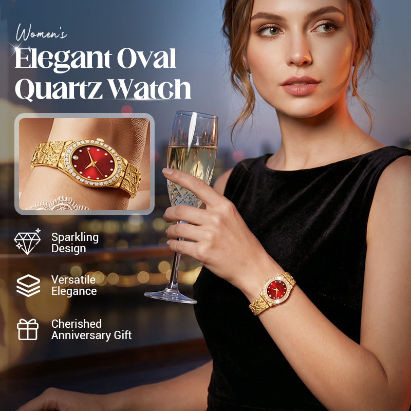 📢📢40% OFF !! ⏰Women's Elegant Oval Quartz Watch