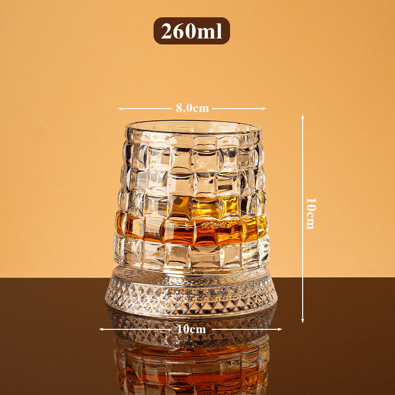 📢📢40% OFF !! ⏰360° Rotating Whiskey Glass Tumbler
