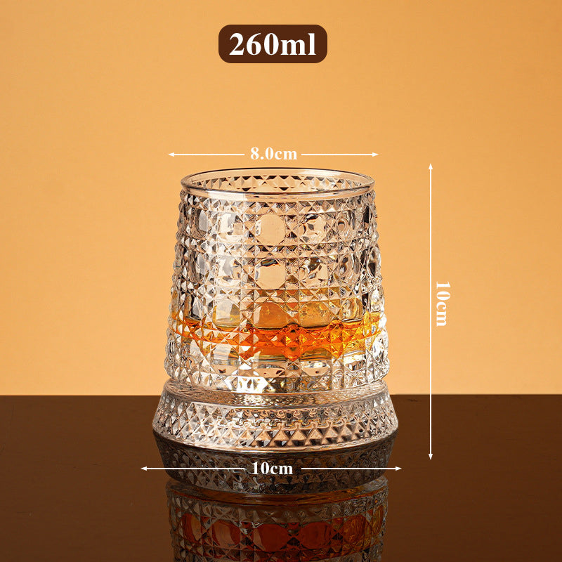 📢📢40% OFF !! ⏰360° Rotating Whiskey Glass Tumbler
