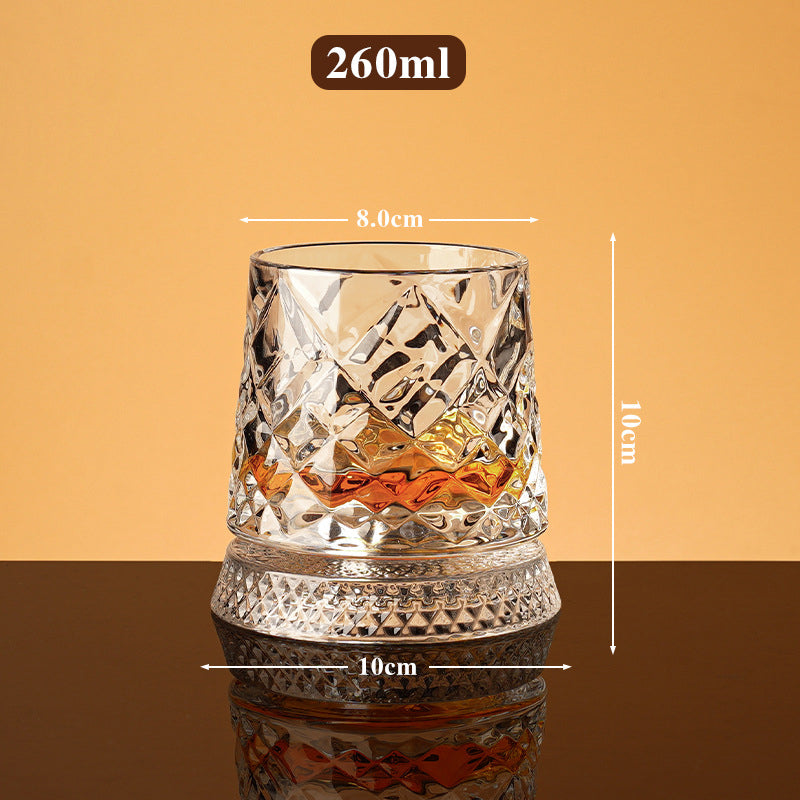 📢📢40% OFF !! ⏰360° Rotating Whiskey Glass Tumbler