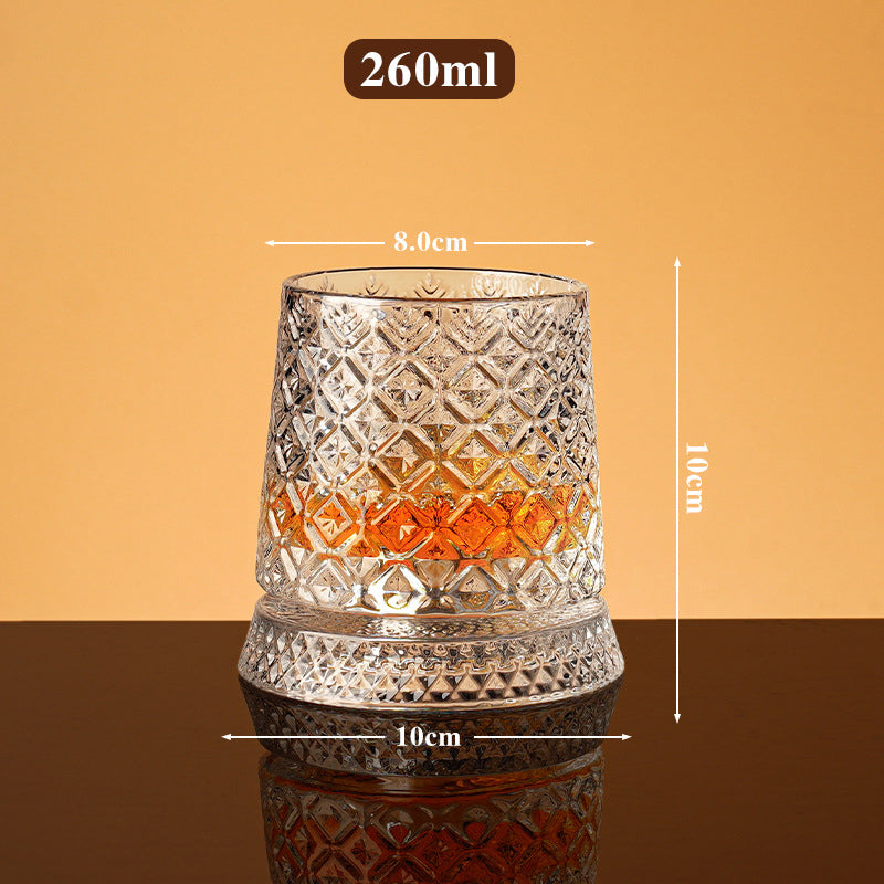 📢📢40% OFF !! ⏰360° Rotating Whiskey Glass Tumbler