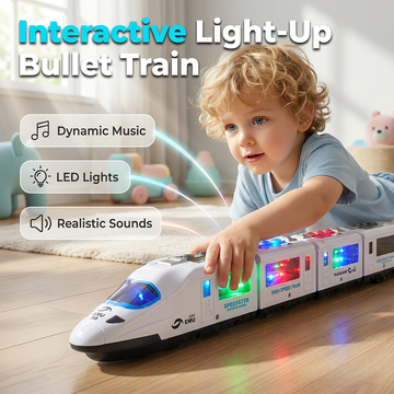 📢📢50% OFF !! ⏰Electric Bullet Train Toy with Lights & Music