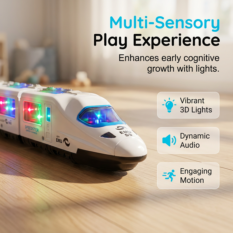 📢📢50% OFF !! ⏰Electric Bullet Train Toy with Lights & Music