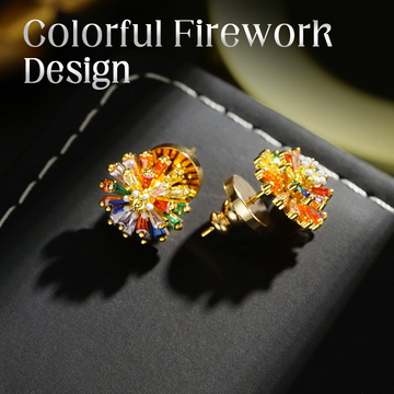 📢📢40% OFF !! ⏰Colorful Firework Stud Earrings for Women