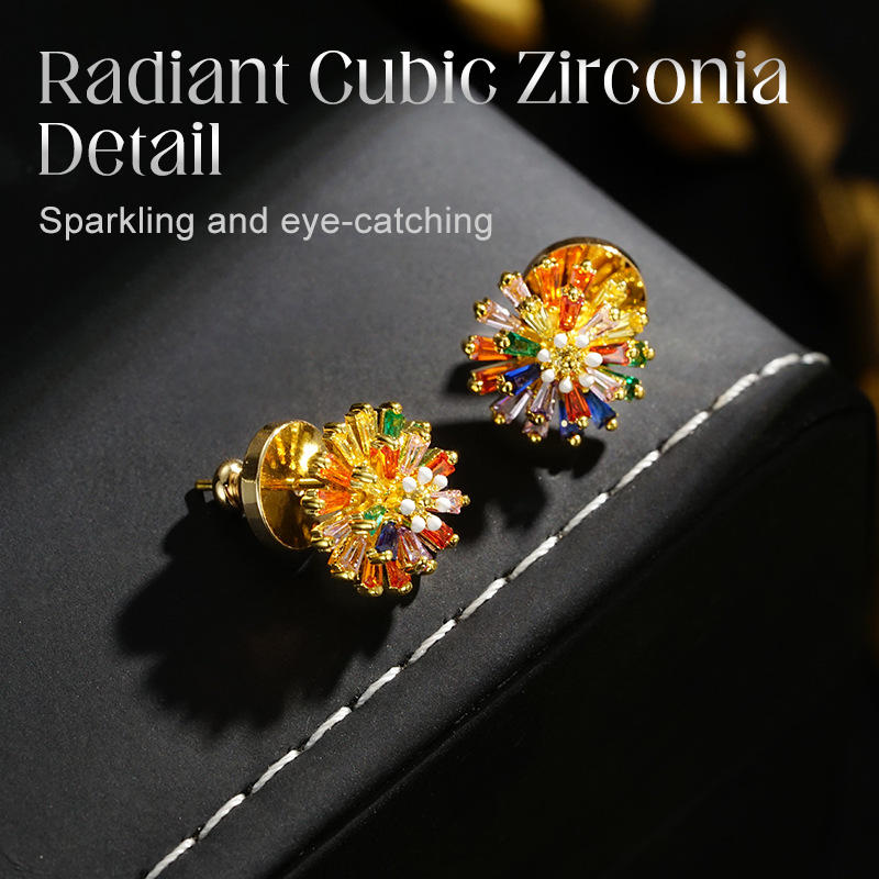 📢📢40% OFF !! ⏰Colorful Firework Stud Earrings for Women