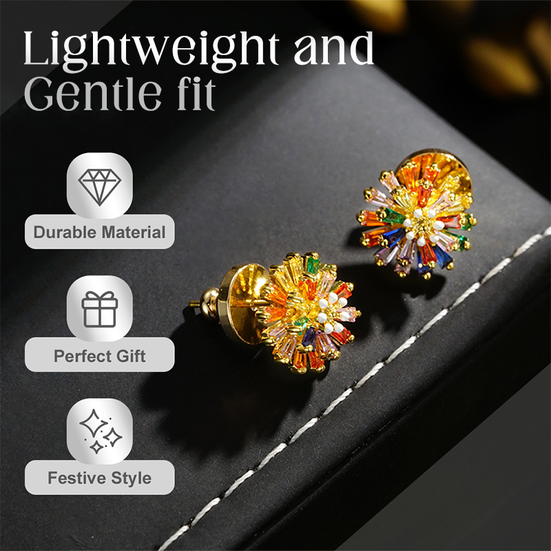 📢📢40% OFF !! ⏰Colorful Firework Stud Earrings for Women