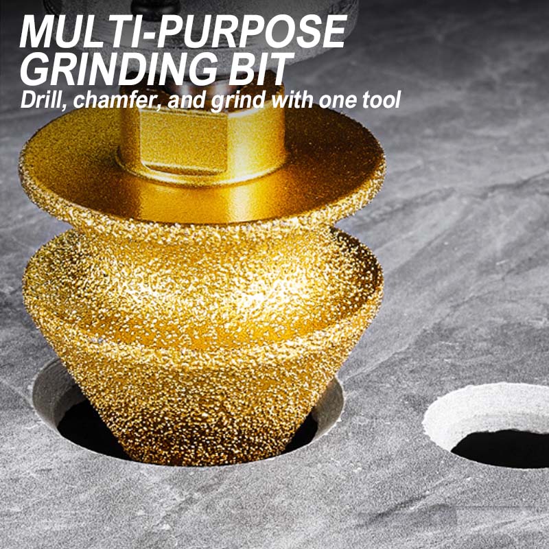 ⚙️ LIMITED-TIME 50% OFF! ✨ Diamond Chamfering Bit for Grinder – Multi-Function, Brazed Diamond, Universal Fit 💎