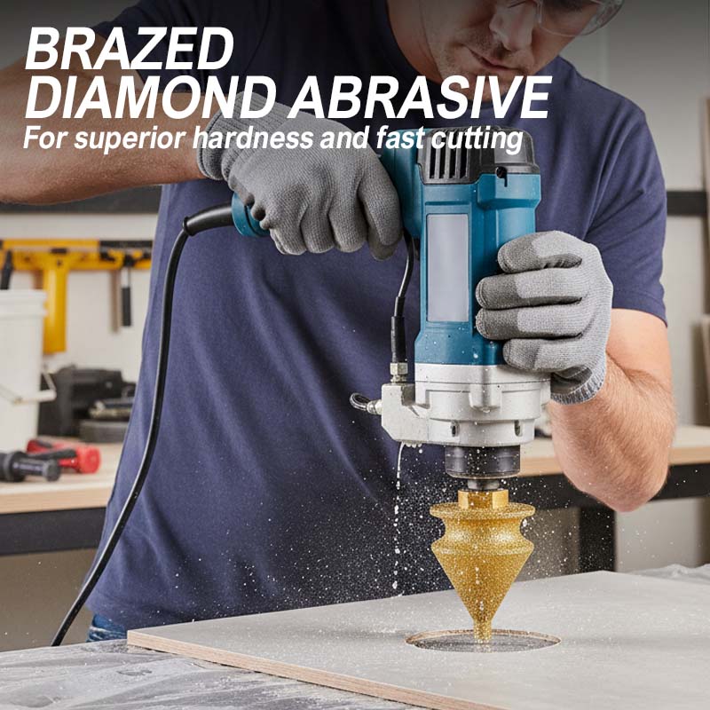 ⚙️ LIMITED-TIME 50% OFF! ✨ Diamond Chamfering Bit for Grinder – Multi-Function, Brazed Diamond, Universal Fit 💎