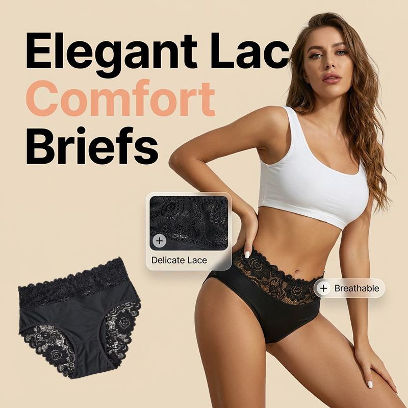 📢📢40% OFF !! ⏰Women's Soft Breathable Lace Briefs