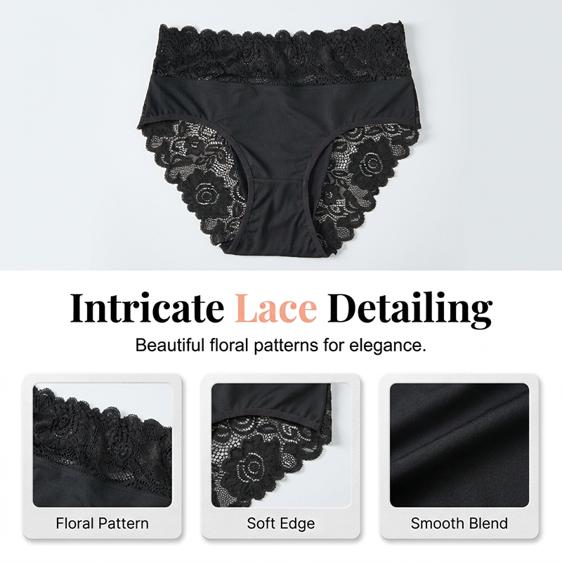 📢📢40% OFF !! ⏰Women's Soft Breathable Lace Briefs