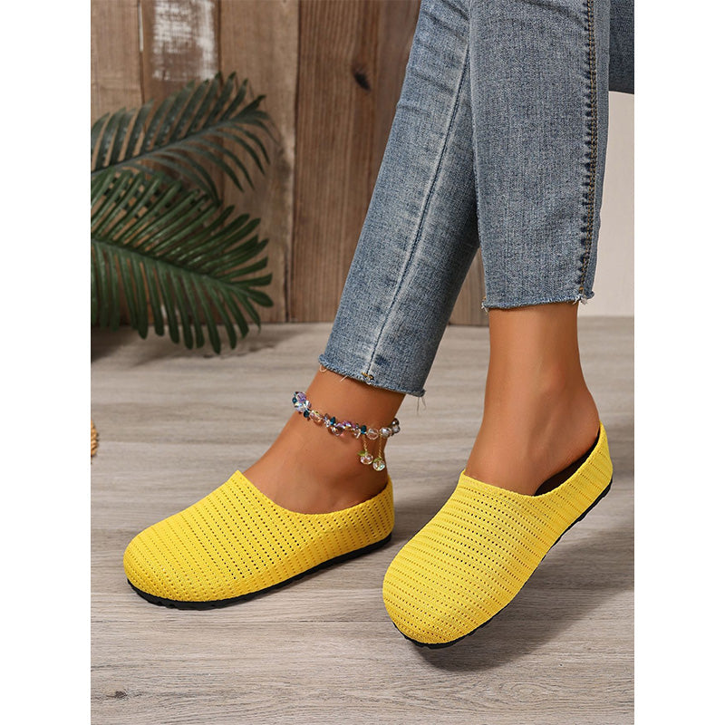 🎁2026 New Arrivals 50% OFF💥Women's Breathable Knit Slip-On Mules – Lightweight & cushioned – Easy on/off, perfect for casual days or quick errands – airy and comfy 🌸