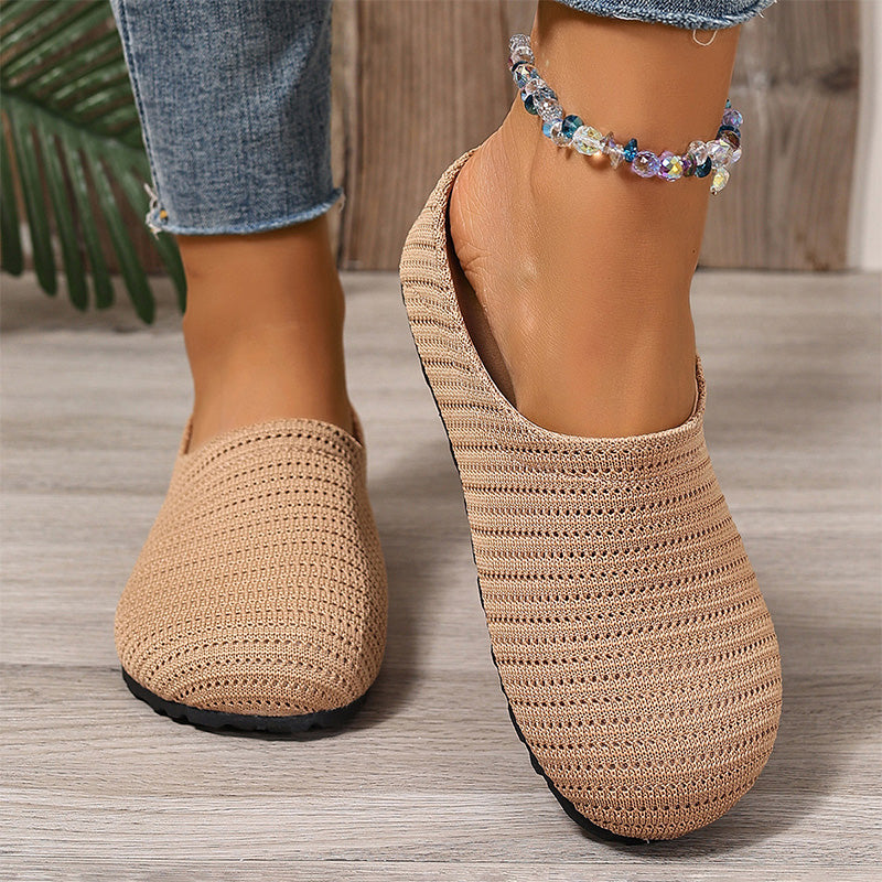🎁2026 New Arrivals 50% OFF💥Women's Breathable Knit Slip-On Mules – Lightweight & cushioned – Easy on/off, perfect for casual days or quick errands – airy and comfy 🌸