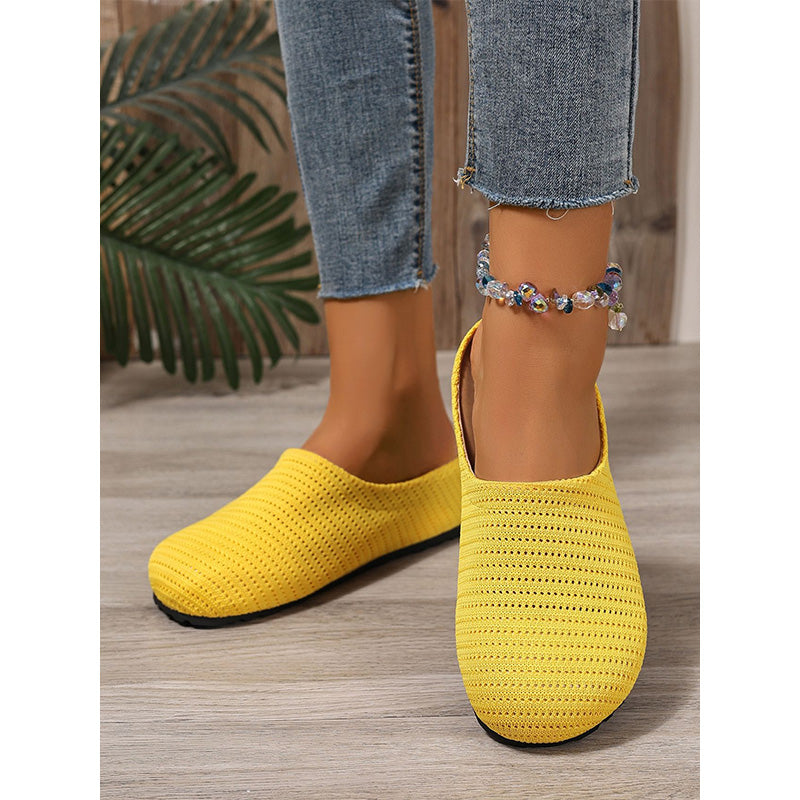 🎁2026 New Arrivals 50% OFF💥Women's Breathable Knit Slip-On Mules – Lightweight & cushioned – Easy on/off, perfect for casual days or quick errands – airy and comfy 🌸