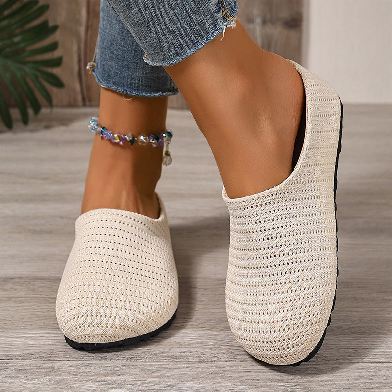 🎁2026 New Arrivals 50% OFF💥Women's Breathable Knit Slip-On Mules – Lightweight & cushioned – Easy on/off, perfect for casual days or quick errands – airy and comfy 🌸