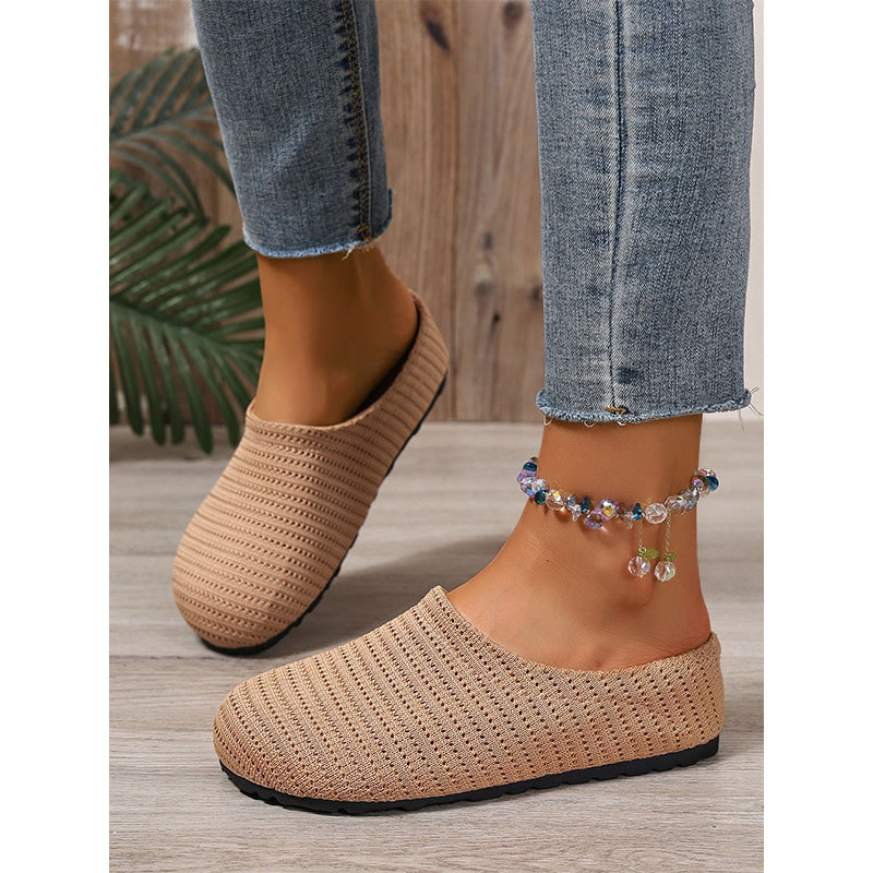 🎁2026 New Arrivals 50% OFF💥Women's Breathable Knit Slip-On Mules – Lightweight & cushioned – Easy on/off, perfect for casual days or quick errands – airy and comfy 🌸