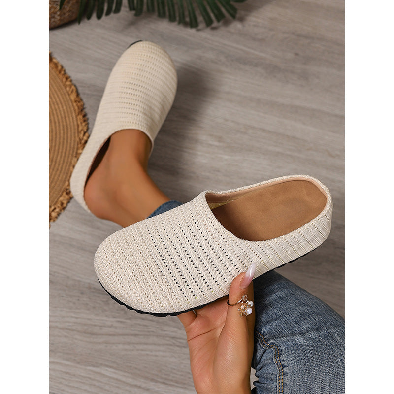 🎁2026 New Arrivals 50% OFF💥Women's Breathable Knit Slip-On Mules – Lightweight & cushioned – Easy on/off, perfect for casual days or quick errands – airy and comfy 🌸