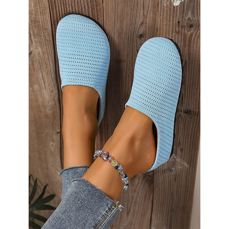 🎁2026 New Arrivals 50% OFF💥Women's Breathable Knit Slip-On Mules – Lightweight & cushioned – Easy on/off, perfect for casual days or quick errands – airy and comfy 🌸