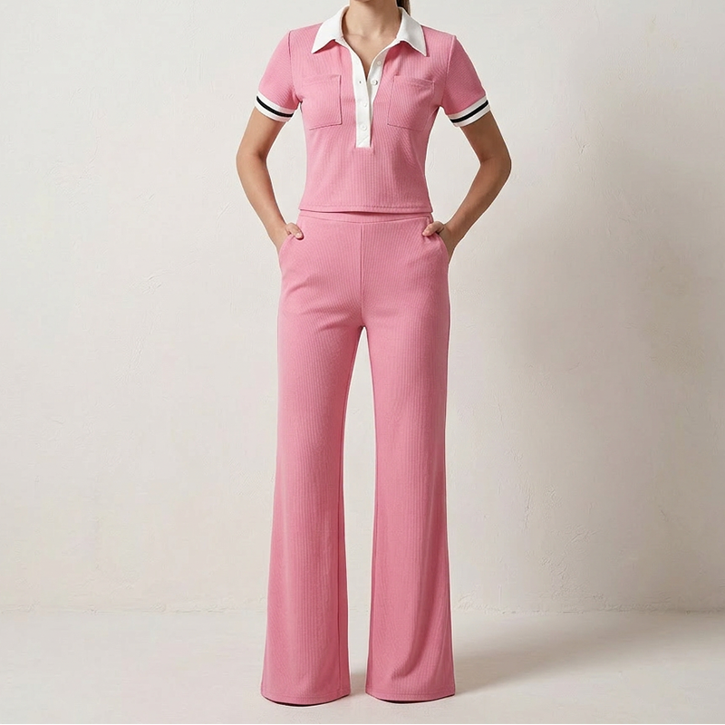 👚 50% OFF NOW! 👖 Women's Shirt & Pants 2-Piece Set – Soft, breathable & matching – Perfect for work, travel or casual days – effortless style with comfort 🌸