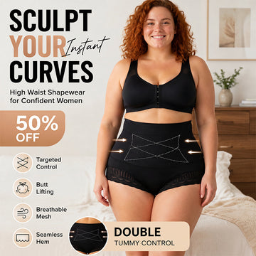 🔥While Supplies Last 40% OFF!🎉 Women's Cross Tummy Control Shapewear Panties