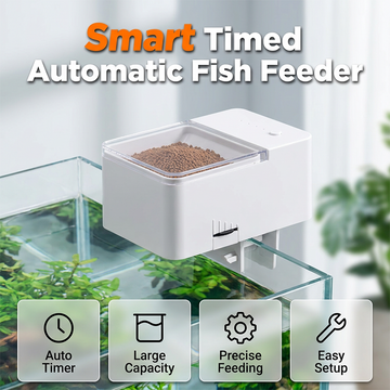 📢📢40% OFF !! ⏰ Auto Fish Feeder – Built-in Timer, Perfect for Busy Owners | Up to 30 Days 🗓️