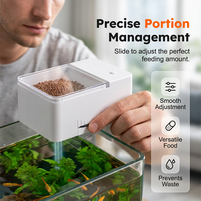 📢📢40% OFF !! ⏰ Auto Fish Feeder – Built-in Timer, Perfect for Busy Owners | Up to 30 Days 🗓️