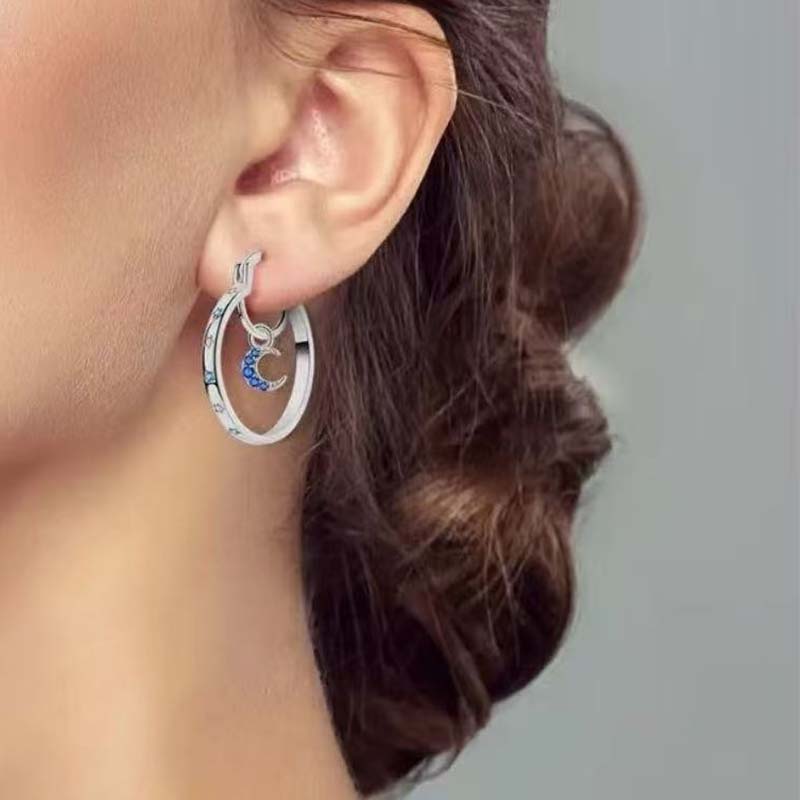 📢📢33% OFF !! ⏰Celestial Double Layer Hoop Earrings