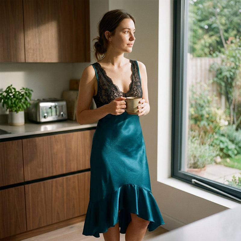 📢📢40% OFF !! ⏰Elegant V-Neck Slip Nightdress