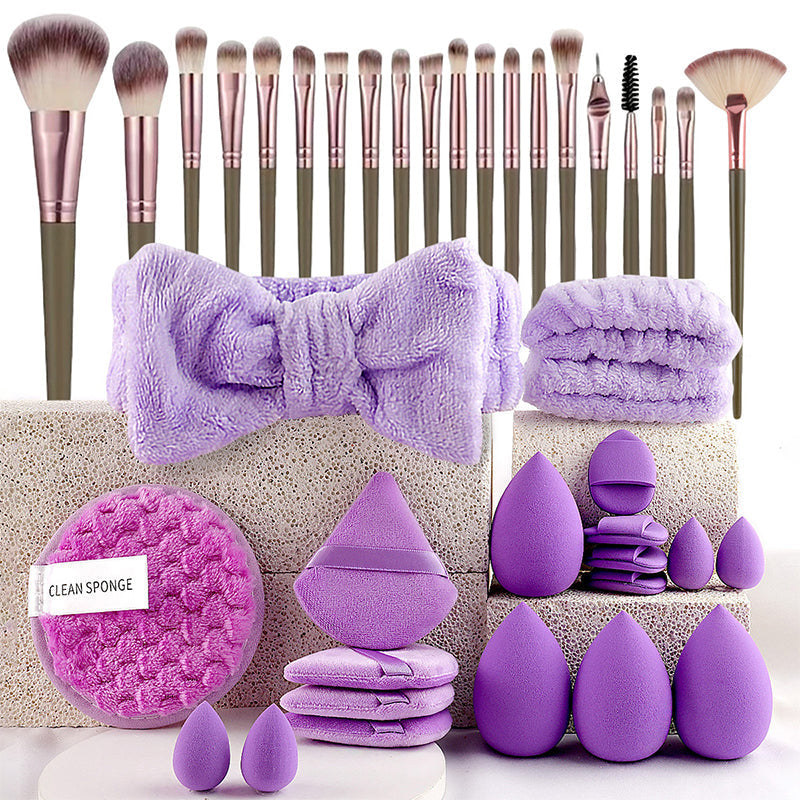 📢📢40% OFF !! ⏰ All-in-One Makeup Brush & Sponge Set